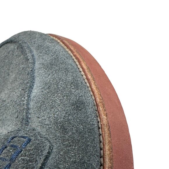 Tricker’s Penny Loafers Shoes‎ Men’s EU 41 Dark Blue Suede Pull On Oxford $350 main image 5